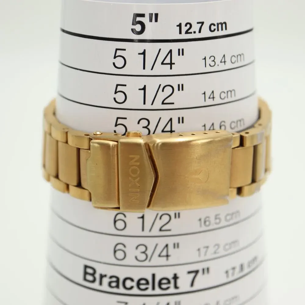 Nixon The Small Player Gold Black Tone 33mm Watch 5.75